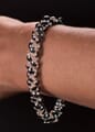 Seashell bracelet dark gray 1 row.jpeg