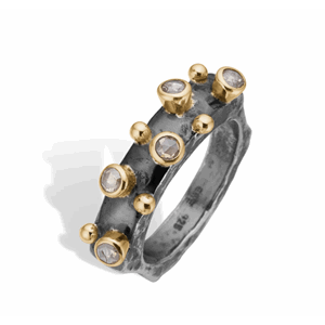 Manhattan 5-rose silver Ring