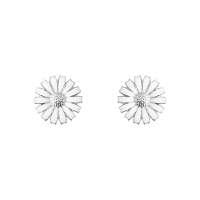 21-20001540 20001540_DAISY_EARSTUD_SILVER_RH_WHITE_ENAMEL_11MM.jpg